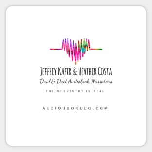 Jeffrey Kafer & Heather Costa Audiobook Narrators Sticker